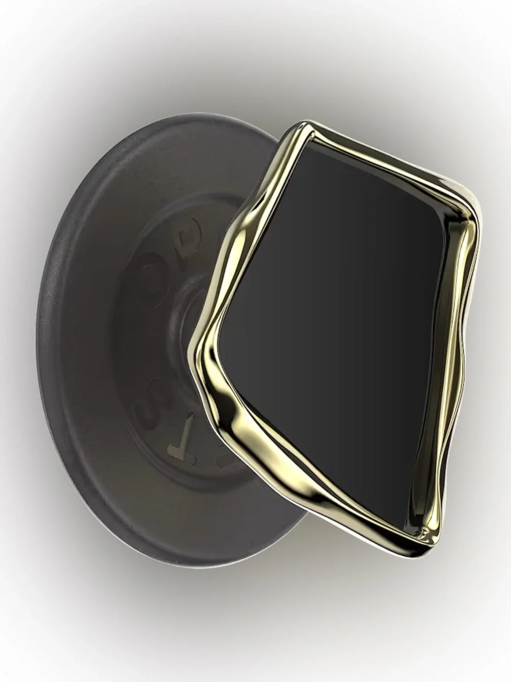 PopSockets PopTop Enamel Obsidian Cut MagSafe PopGrip Phone Grip Black Gold NEW